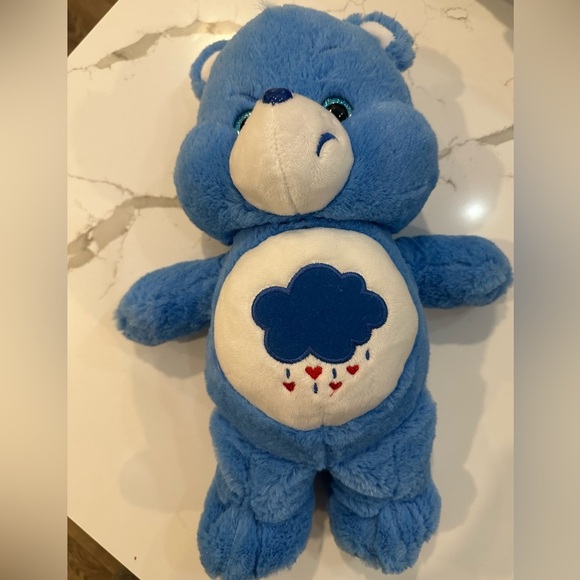 Care Bears Grumpy Plush Just Play 2017 Blue Plush 13” Rare - Picture 4 of 7